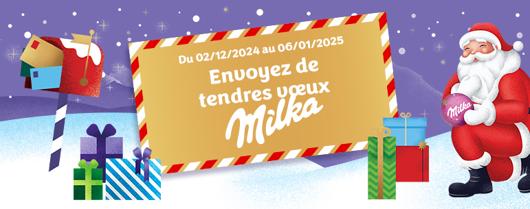 Envoyez des tendres voeux avec Milka