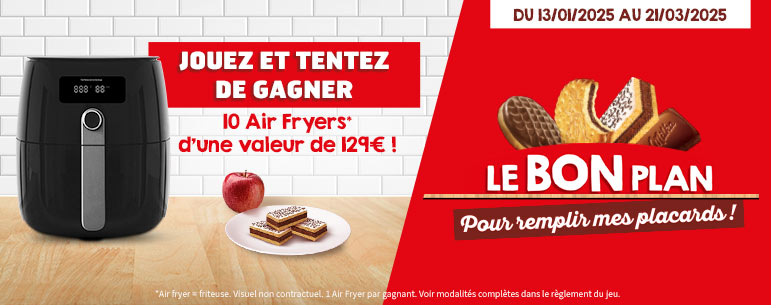 Jouez et tentez de gagner 10 Air Fryers d'une valeur de 129€ !