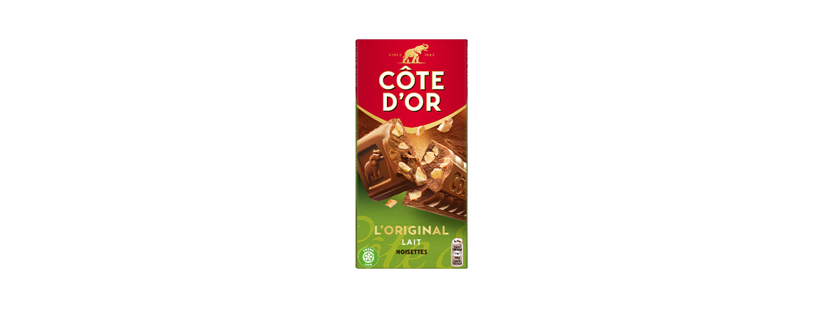 Chocolat Côte d’Or L’original Lait Eclats Noisettes