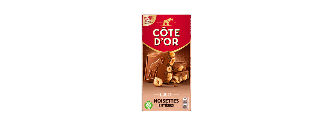 Chocolat Côte d’Or Lait Noisettes Entières