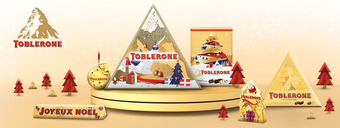 Vos chocolats de Noël avec Toblerone et Côte d'Or