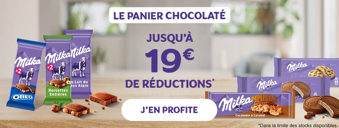 Le panier chocolaté : jusqu'à 19€ de réduction