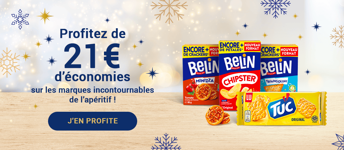 Profitez de 21€ d'économies sur les marques incontournables de l'apéritif