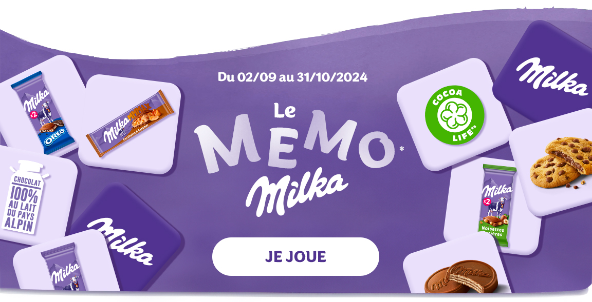 jeu memo milka