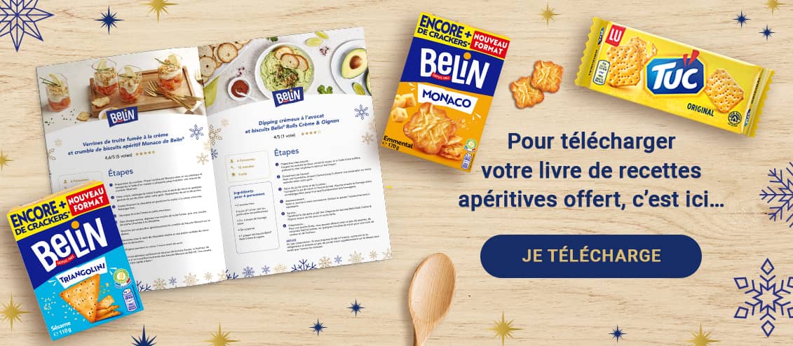 Pour télécharger votre livre de recettes apéritives offert, c'est ici