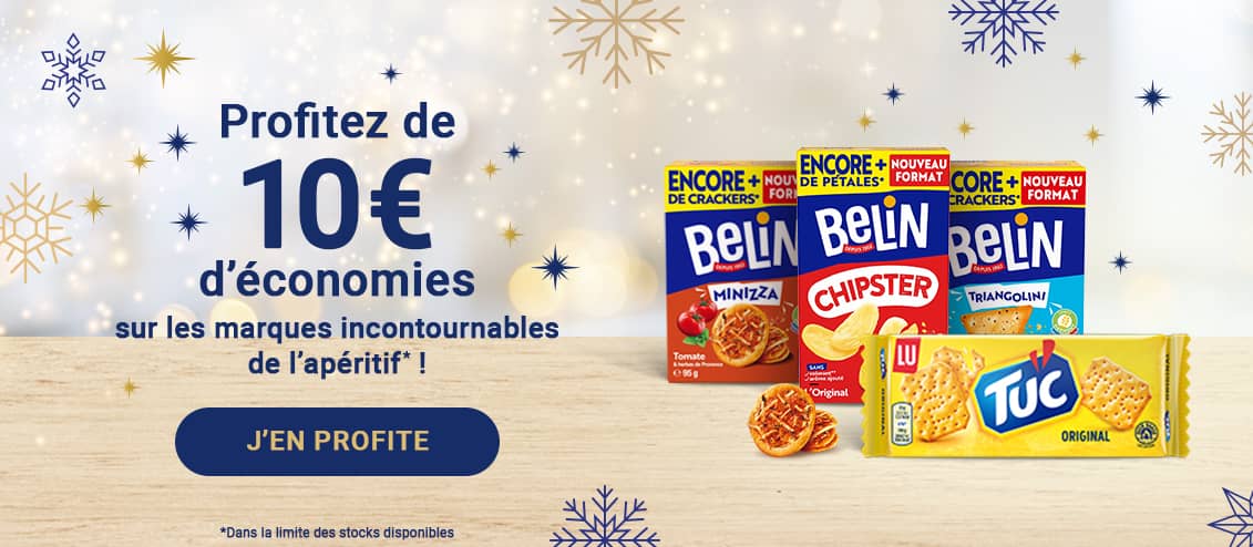 Profitez de 10€ d'économies sur les marques Belin et Tuc