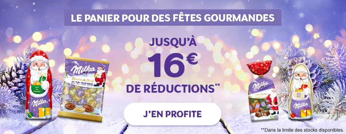 Le panier pour des fêtes gourmandes : jusqu'à 16€ de réductions