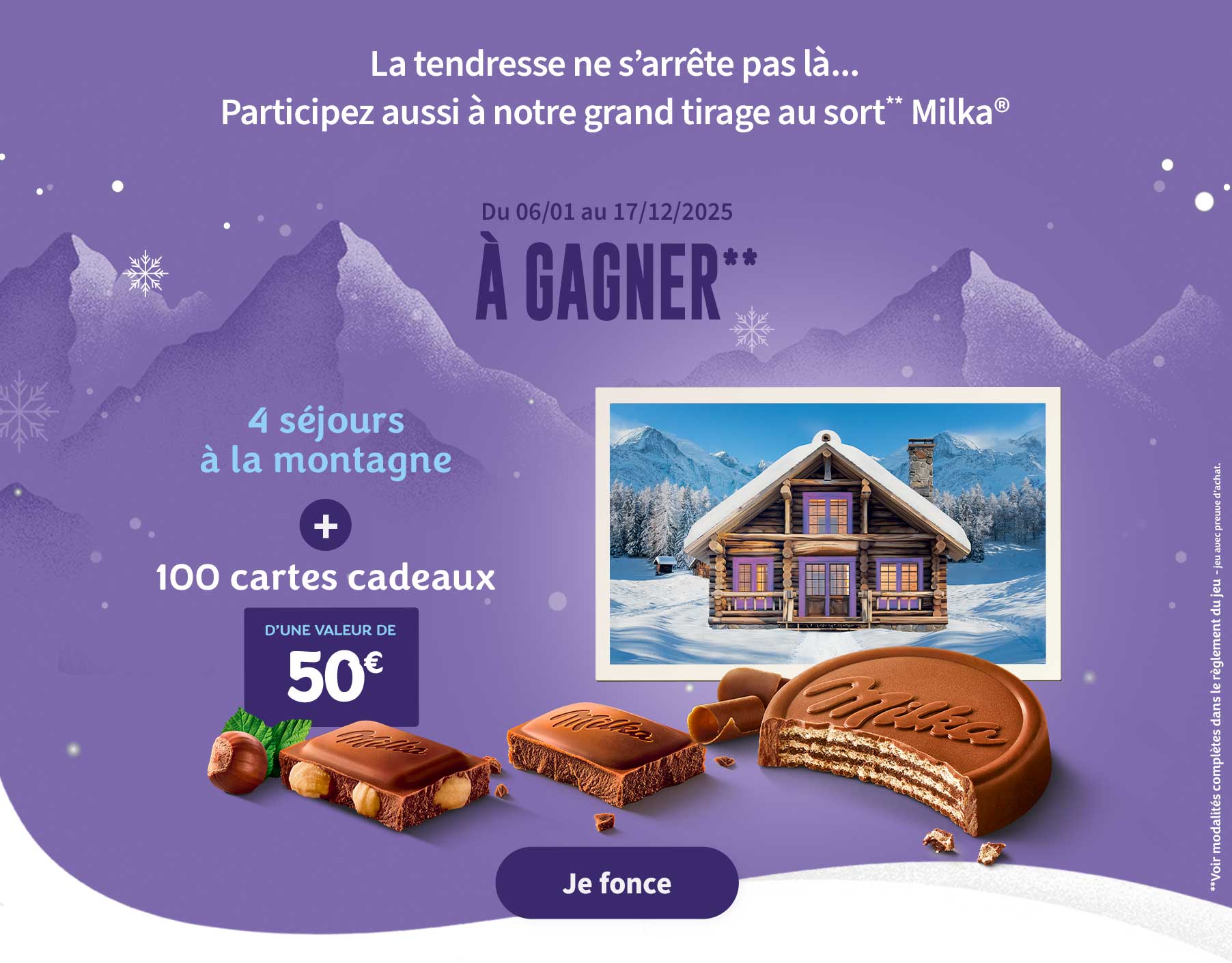 Participez aussi à notre grand tirage au sort Milka