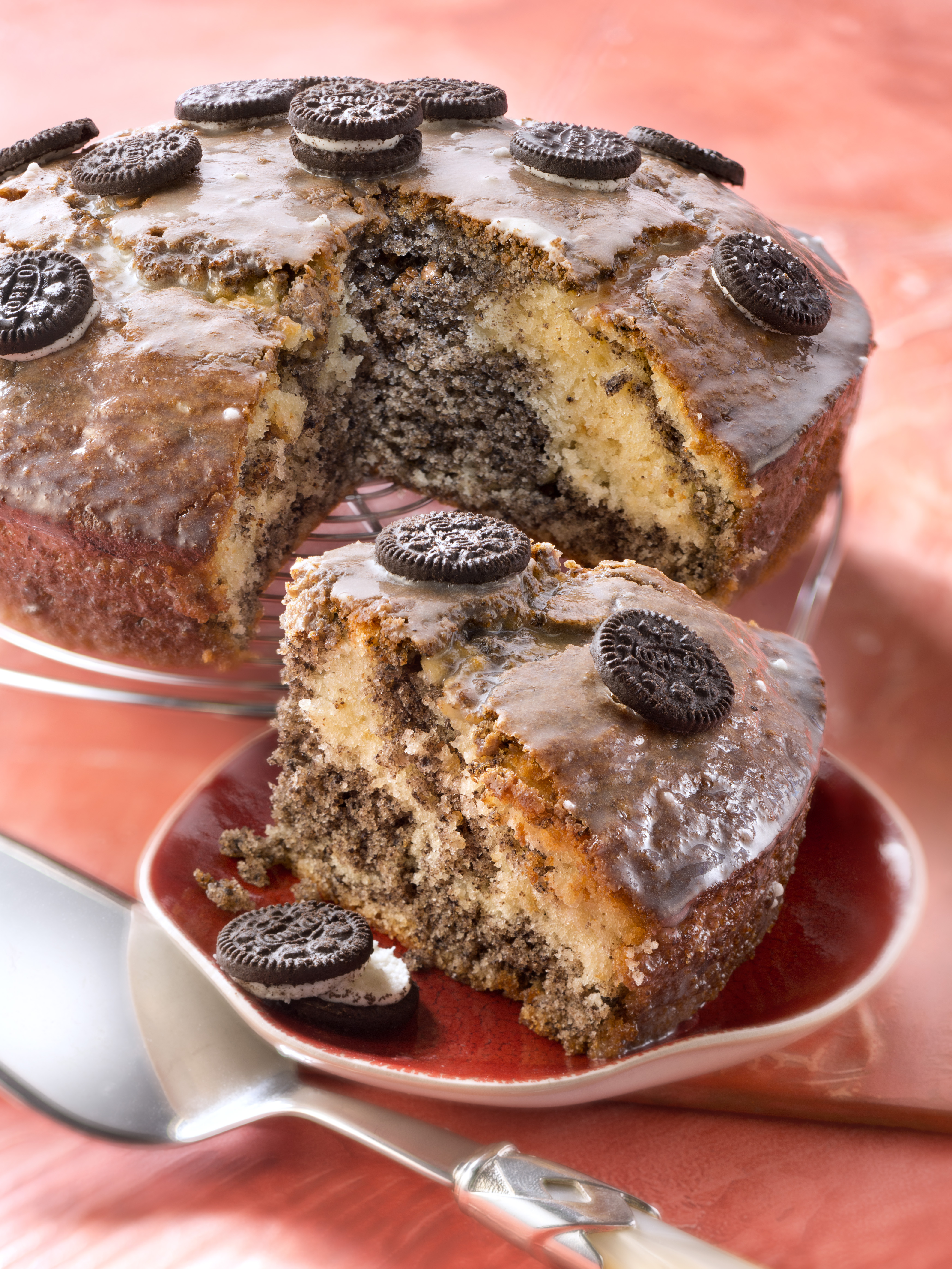 Gateau Au Yaourt Et Aux Oreo Glacage Au Chocolat Blanc