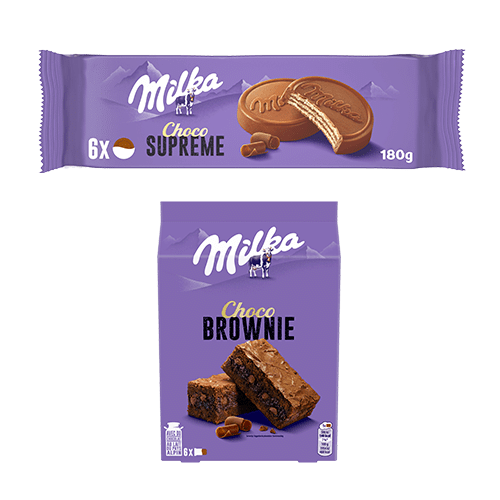 Milka Choco Supreme + brownie