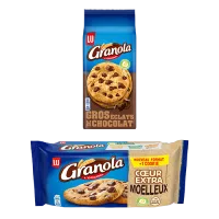 Granola Cookie moelleux + cookie gros éclats de chocolat