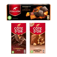 Côte d'Or Original Noir + Mignonnettes Orange + Bloc Noisettes