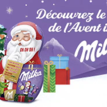 Milka Calendrier Noël card reduc