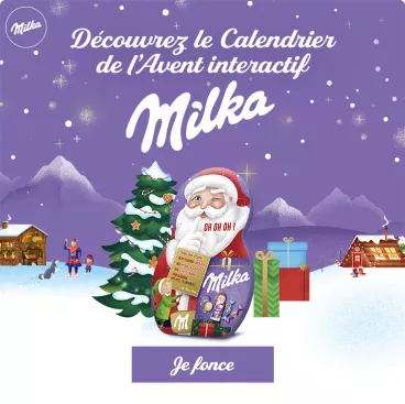 Milka Calendrier Noël card HP