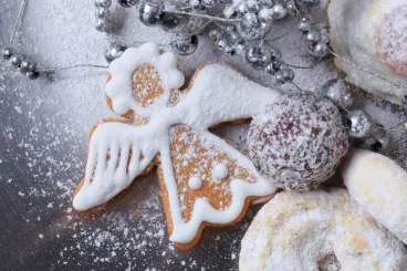 Un biscuit en forme d’ange 