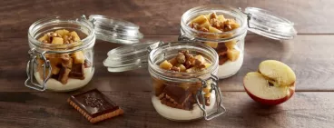 Trifles individuels pommes, cannelle, noix avec Petit Écolier