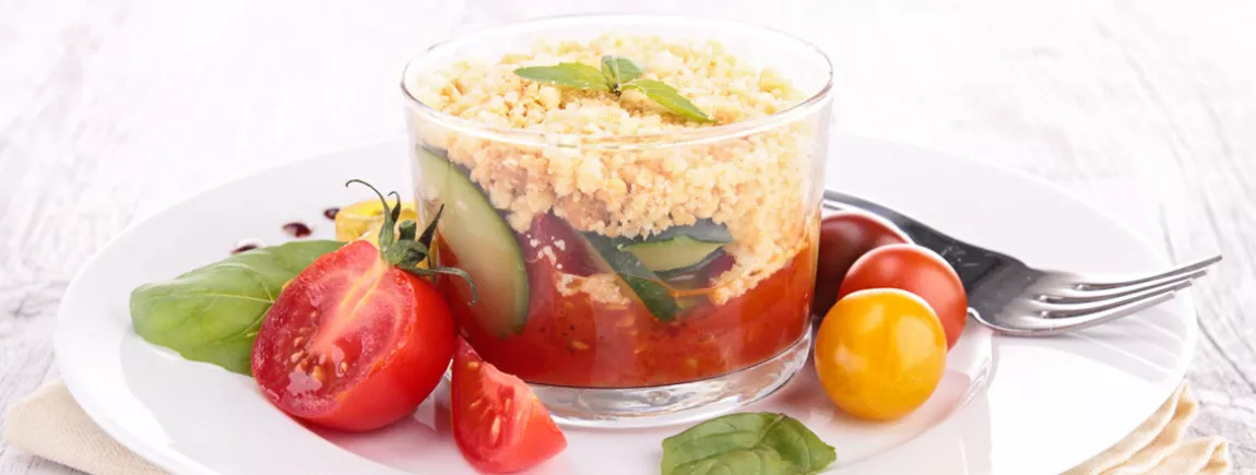 Recette Verrine tomate courgette