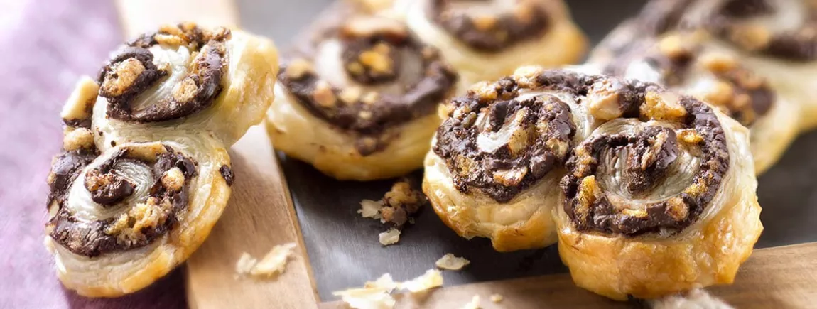 Palmiers au chocolat et Grany® Noisettes