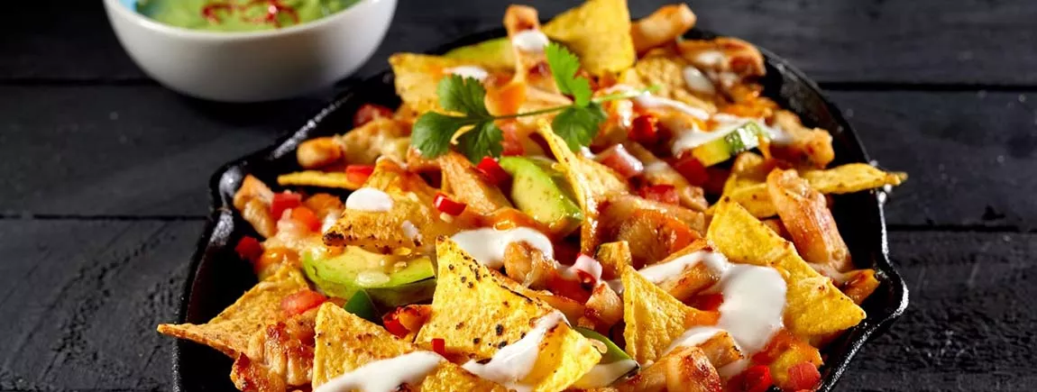 Un plat de nachos