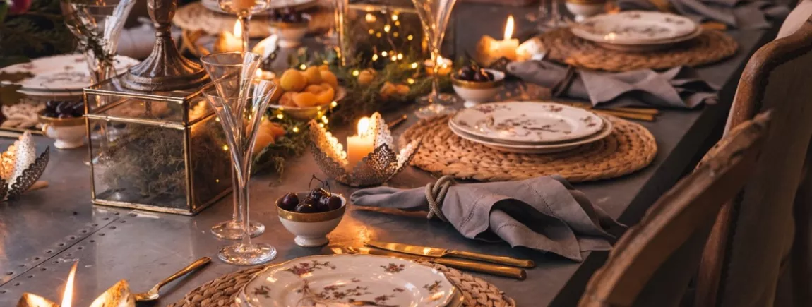 Une table de fête bien mise !