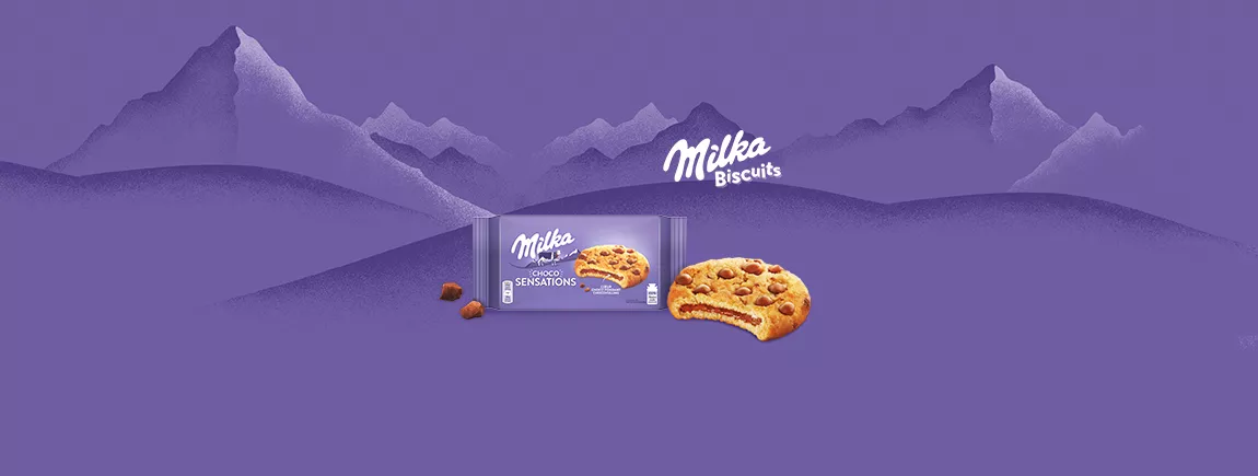 Découvrez le biscuit Choco Sensations de Milka ®