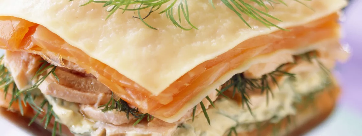 Lasagnes aux deux saumons avec Philadelphia® Saumon et Aneth